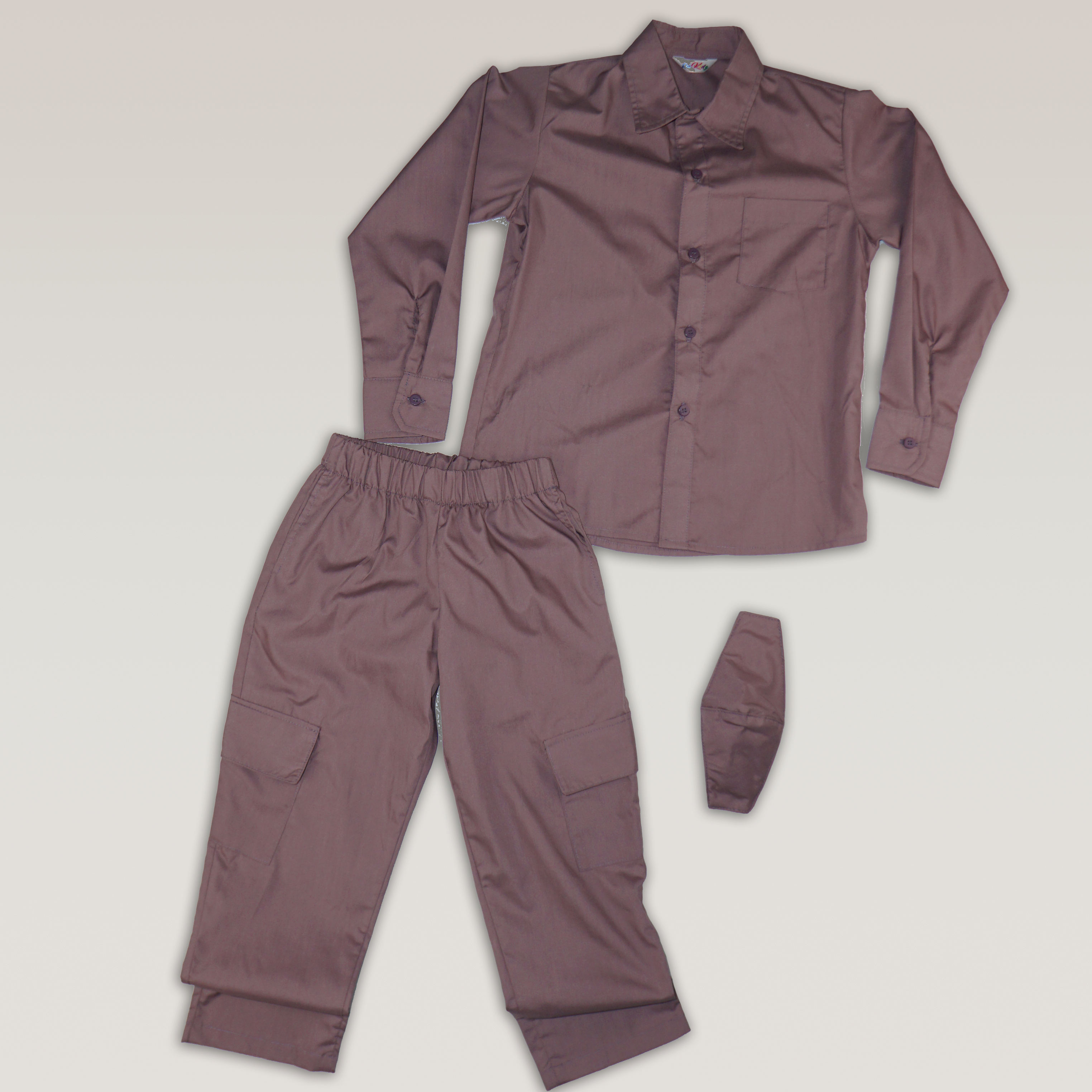 LONG SLEEVED SHIRT AND ANKLE TROUSERS SET